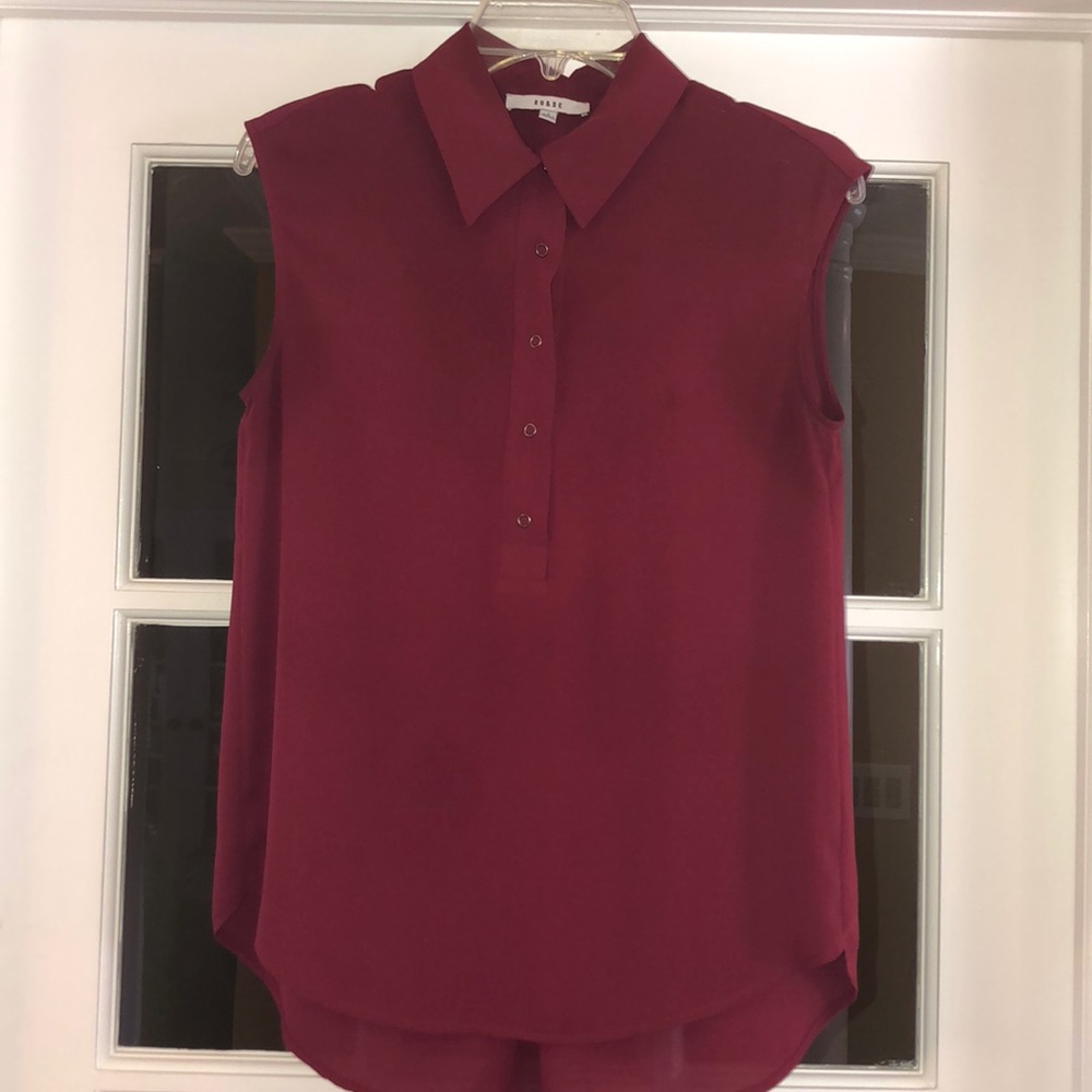 RO&DE | Burgundy Button-up Blouse